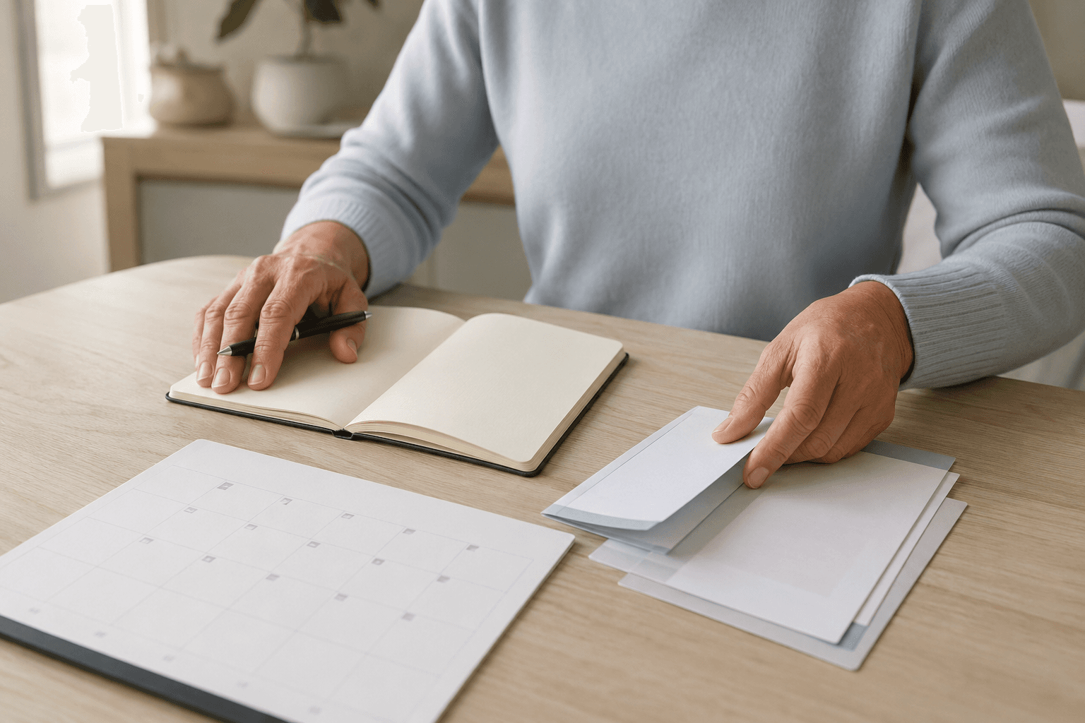 Preparing notes for a medical appointment